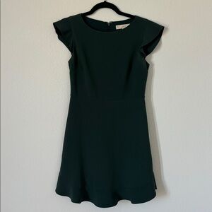 LOFT Deep Green Petite Dress